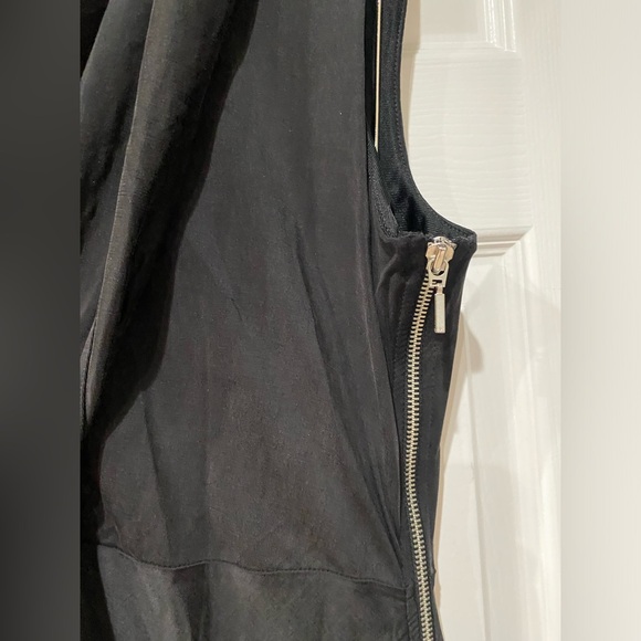 Armani Exchange High Quality Ruched Shift Full Side Zip SzL Shirt Dress - Picture 2 of 8